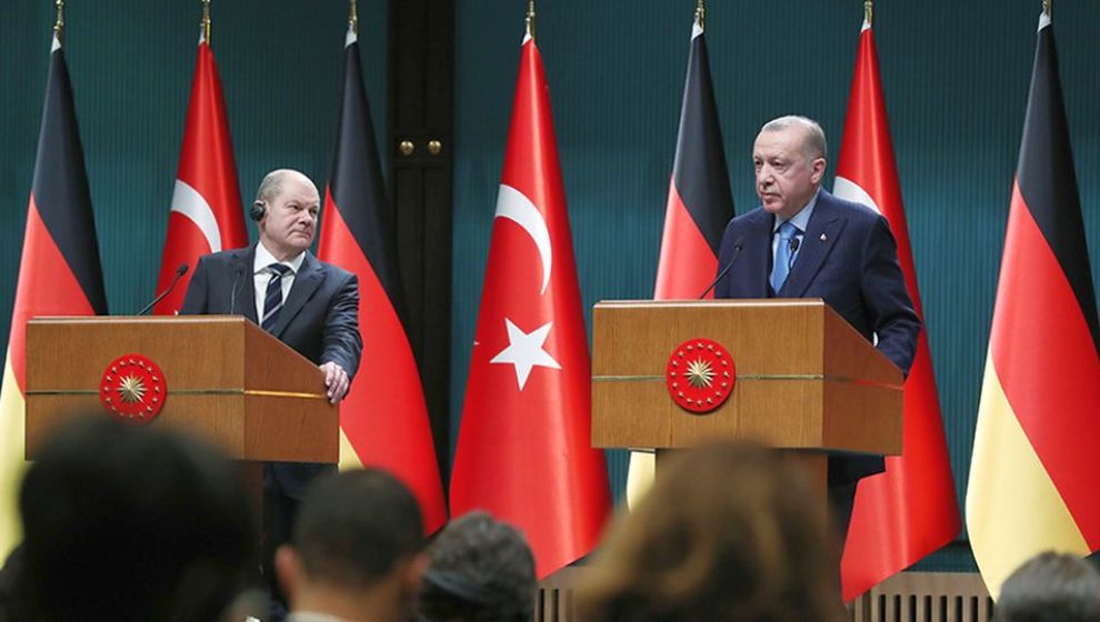 Erdoğan, Almanya Şansölyesi Scholz'u Ankara'da Ağırladı