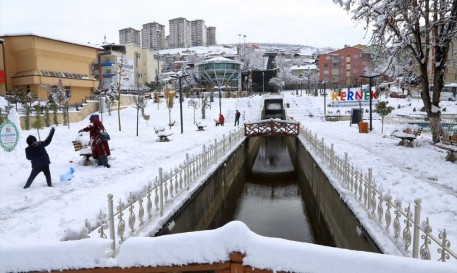 Malatya'dan 'Kar Güzelliği' Manzaraları