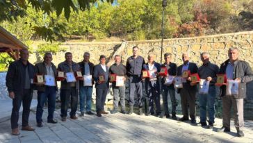 Doğanşehir'de Emekliye Ayrılan Koruculara Plaket