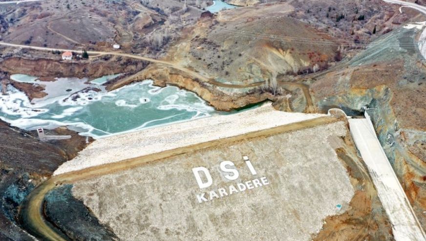 Karadere Barajında Su Tutulmaya Başlandı