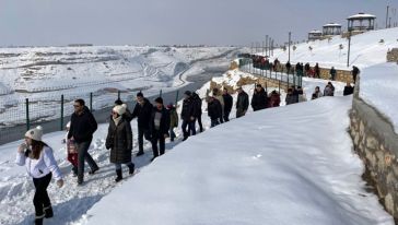 İkramlı 'Karda Yürüyüş Etkinliği' Gerçekleştirildi