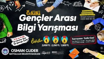 Battalgazi Belediyesinden Ödüllü Bilgi Yarışması