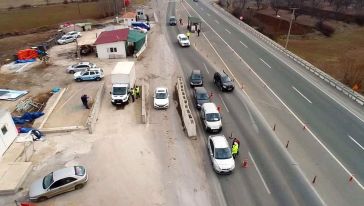 Jandarma Trafik Dronlu Denetimlerini Sürdürüyor