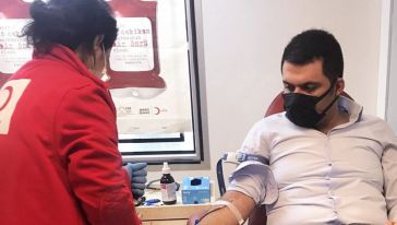 Kuluncak'da Kızılay'a Kan Bağışı