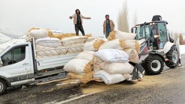 Yüküyle Yolda Kalan Üreticiye MASKİ Yardımı