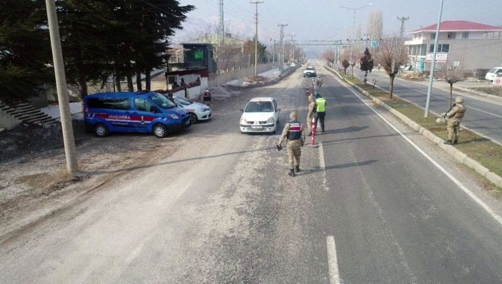 Doğanşehir'de Dronla Trafik Denetimi