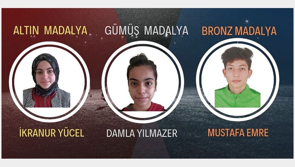 Kernek Anadolu Lisesi'nin 3 Sporcusu Madalya Aldı