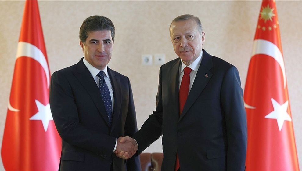 Cumhurbaşkanı Erdoğan, IKYB Başkanı Barzani İle Görüştü