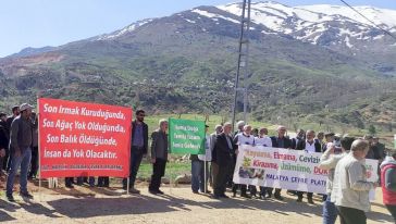 Doğanşehir'de Maden Ruhsatına Tepki Eylemi