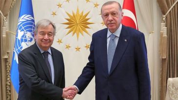Erdoğan, BM Genel Sekreterini Kabul Etti