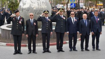 Polis'ten Atatürk Anıtında 177. Yıl Töreni