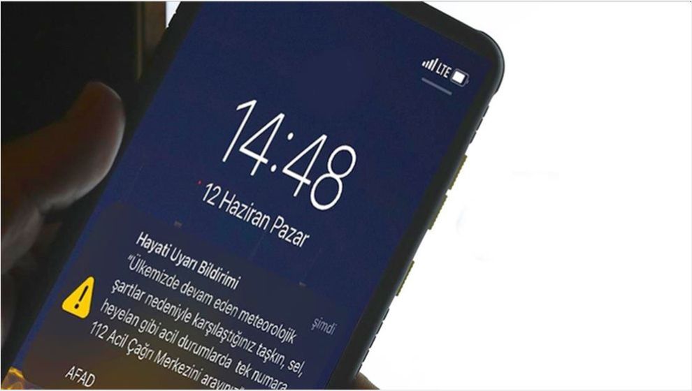 AFAD'dan Cep Telefonlarına 'Hayati Uyarı' Mesajı