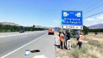 Elazığ ve Sivas Yollarına 'Hız İhlali Tespit Sistemi' Kuruldu