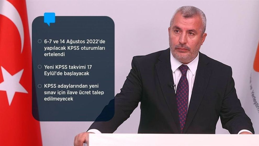 31 Temmuz'daki KPSS Oturumu İptal Edildi