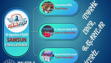 Malatya'dan 3 Proje Teknofest Finallerinde