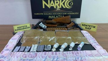 Narkotik Polis Uyuşturucu ve Silah Ele Geçirdi