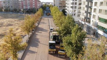 Kenan Işık Caddesi'nde Asfalt Çalışması