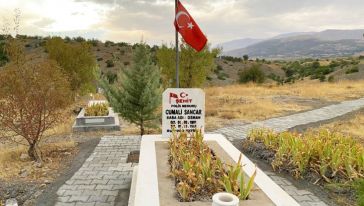 Şehit Polisin Mezarını Jandarma Yeniledi