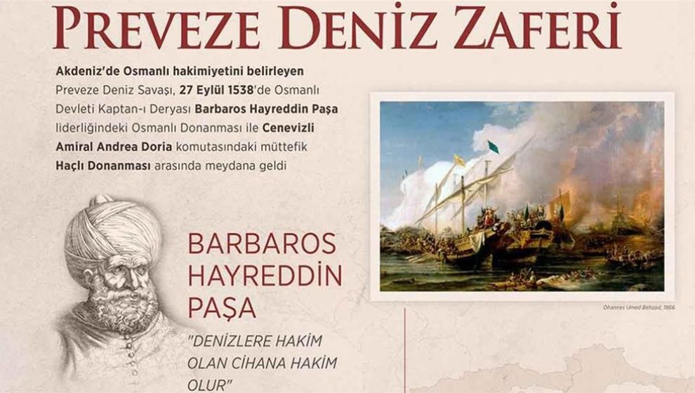 Preveze Deniz Zaferinin 484'üncü Yıldönümü