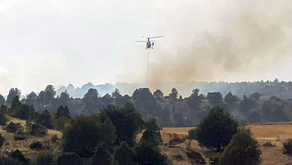 Yangın Söndürmeye Malatya'dan Helikopter