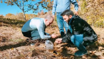 Arazide Tarım İçin Toprak Analizi Yapılıyor