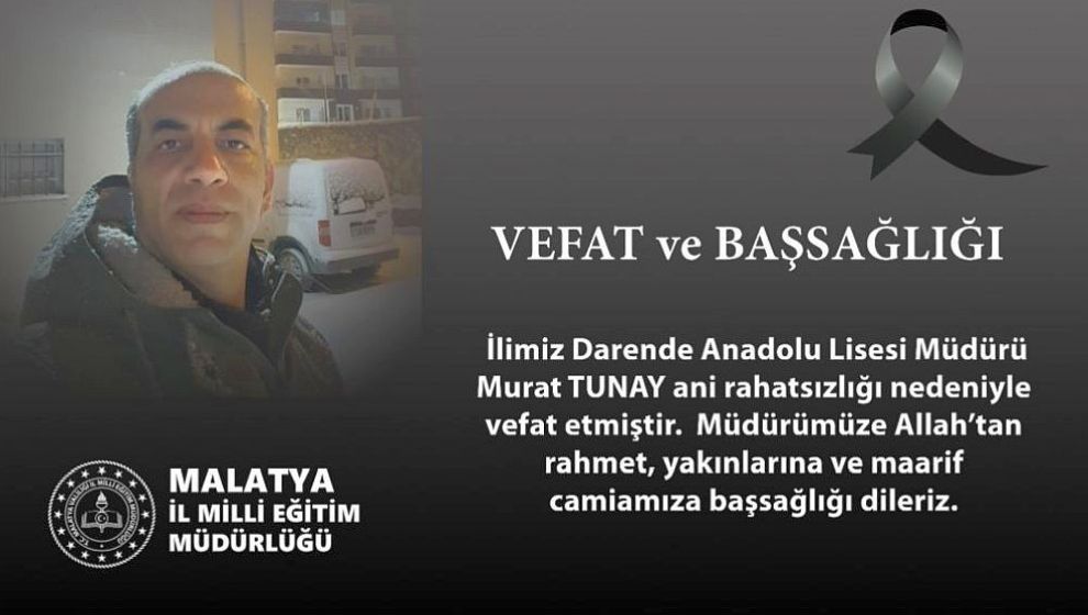 41 Yaşındaki Lise Müdürü Hayatını Kaybetti