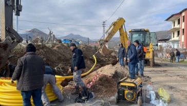 Arapgir'de Doğal Gaz Çalışmaları Devam Ediyor