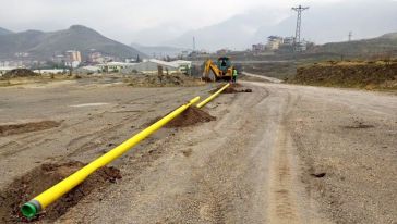 Arapgir'de Doğal Gaz Çalışmalarına Başlandı