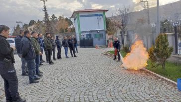 Darende Emniyetinde Yangın ve Deprem Tatbikatı