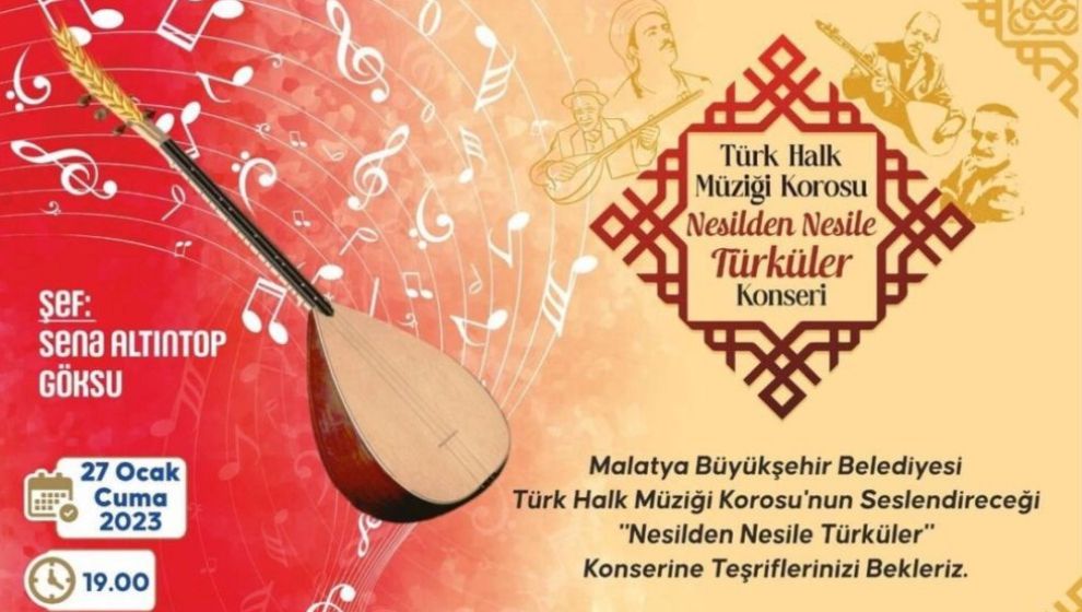 Büyükşehir'den 'Nesilden Nesile Türküler' Konseri