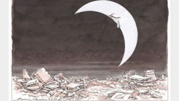 Yunan Karikatürist Çizdi: Ağlayan Hilal