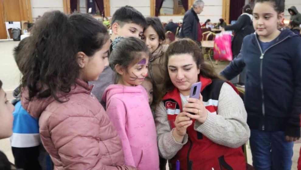 Malatya'da Depremzede Çocuklara Psikososyal Destek