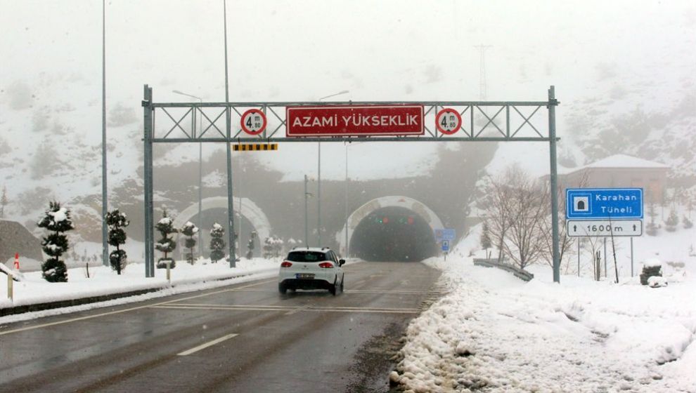 Malatya'da Kar ve Yağmur Etkili Oldu