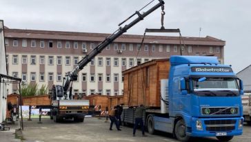 Prefabrik Sınıflar Bartın'dan Malatya'ya Gönderildi