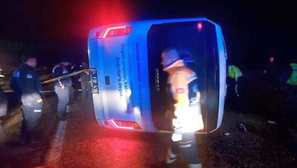 Malatya'dan Dönen Belediye Personelinin Otobüsü Kaza Yaptı, 3 Ölü