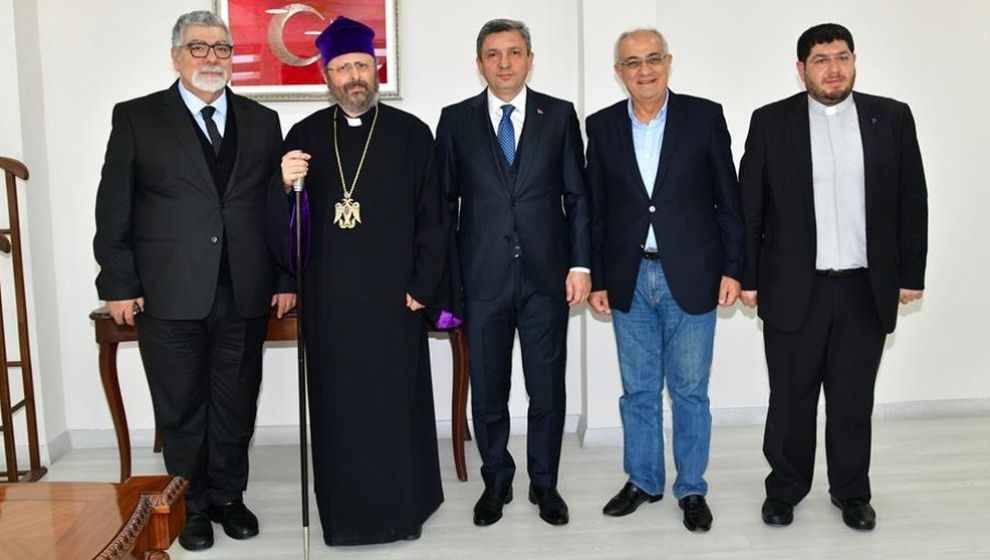 Ermeni Patriğinden Vali Şahin ve Başkan Gürkan'a Ziyaret