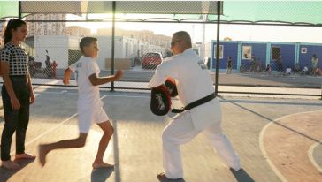 Malatya'da Depremzede Çocuklara Karate Eğitimi