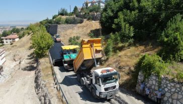 Yıldıztepe Mahallesinde Asfaltlama Çalışması