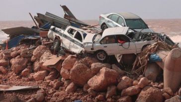 Libya'daki Sel Felaketinde 2 Binin Üzerinde Ölü Var