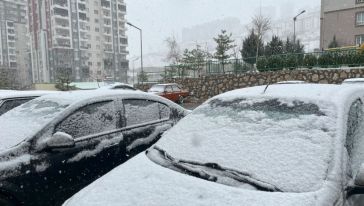 Malatya'da Kar Yağışı Etkili Oldu