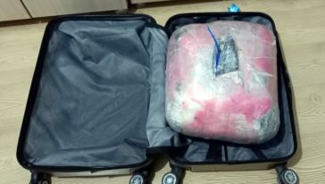 Kadın Yolcunun Valizinde 12,4 Kilo Esrar Ele Geçirildi