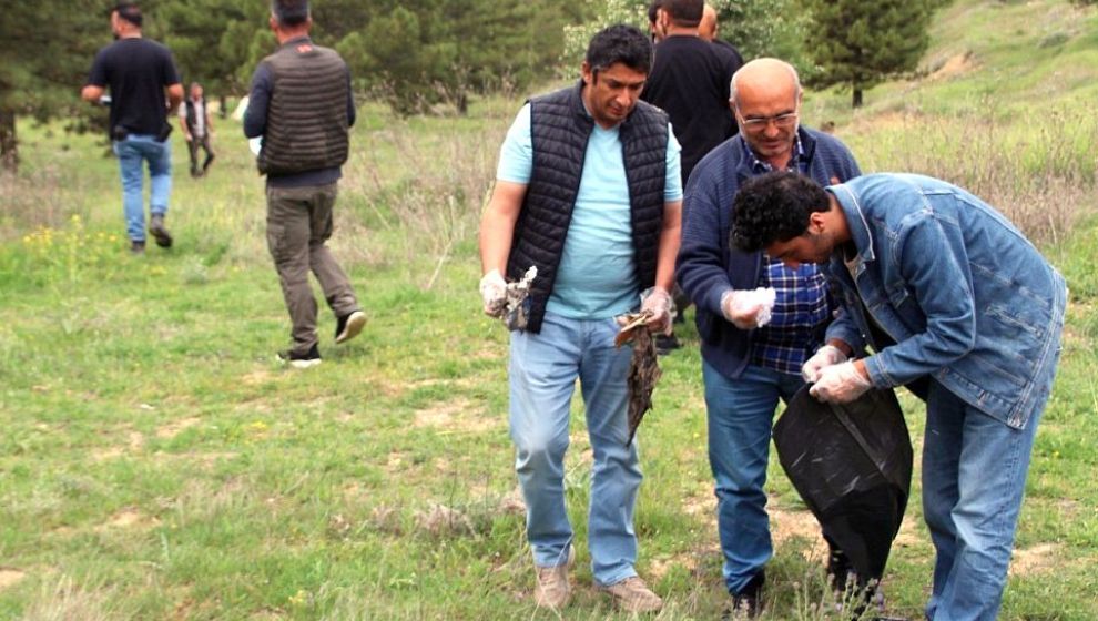 Malatya'da Ormanlık Alanlarda Temizlik Yapıldı