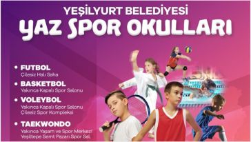 Yeşilyurt Belediyesi'nin Yaz Spor Okulları Başlıyor