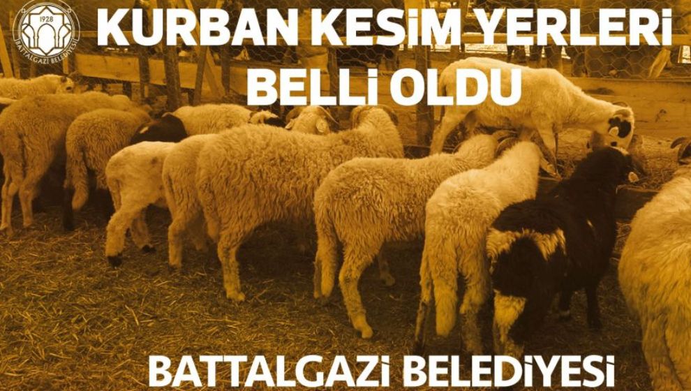 Battalgazi İlçesi'nde Kurban Kesim Yerleri Belirlendi