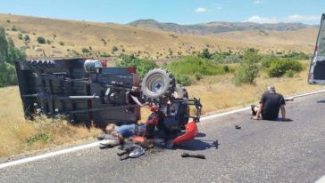 Çapa Motoru Devrildi, 1 Ölü, 1 Yaralı