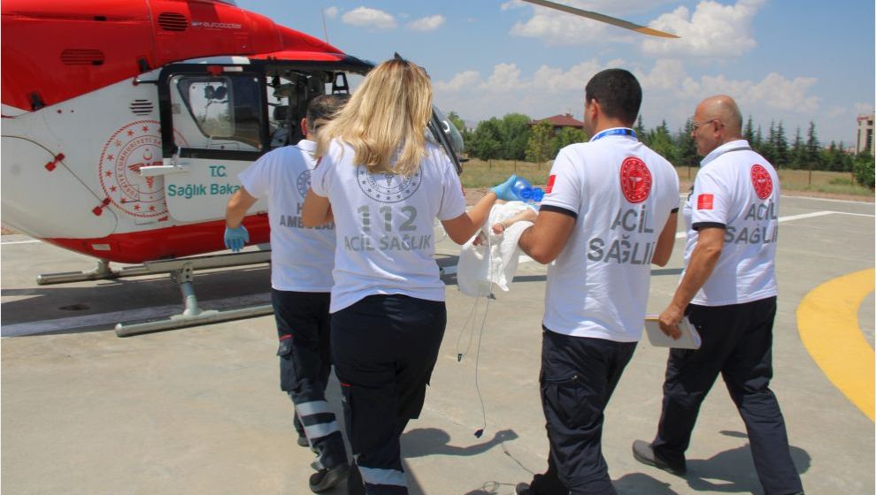 Malatya'dan Giden Hava Ambulansı İle Hastaneye Yetiştirildi