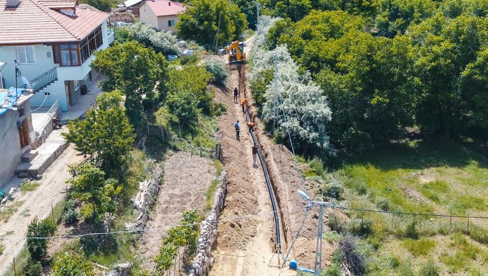 MASKİ'den Çörmü'ye Kanalizasyon Hattı