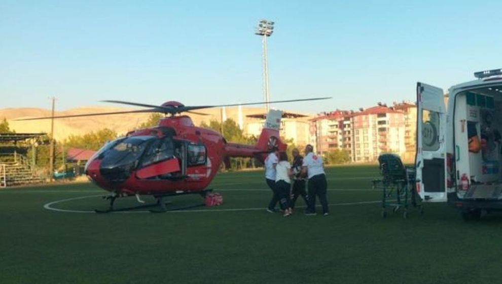 Kalp Krizi Geçiren Hasta Helikopterle Nakledildi