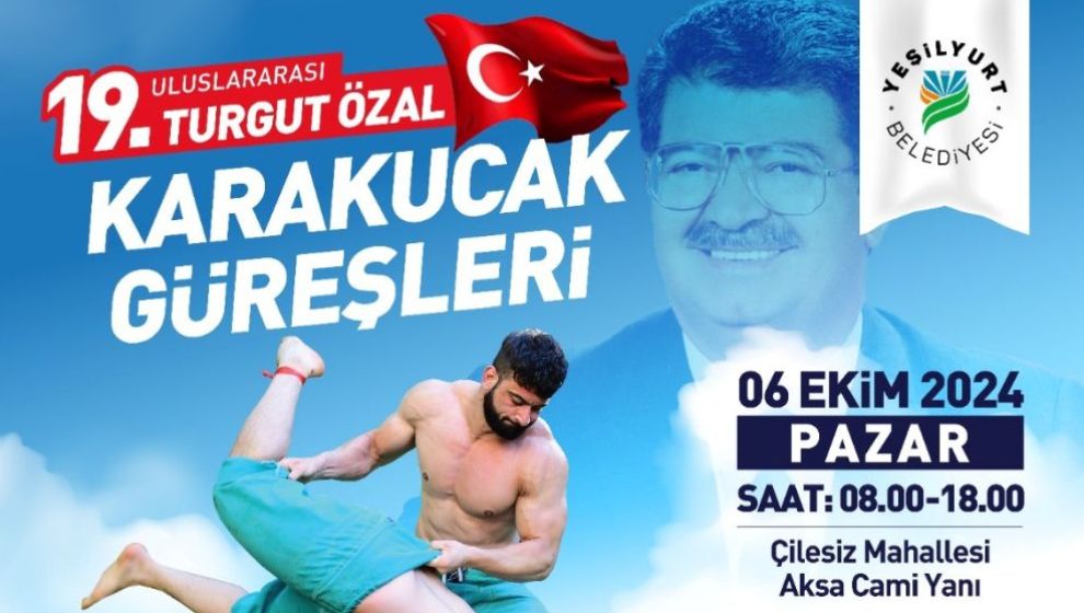 19. Turgut Özal Karakucak Güreşleri 6 Ekim'de