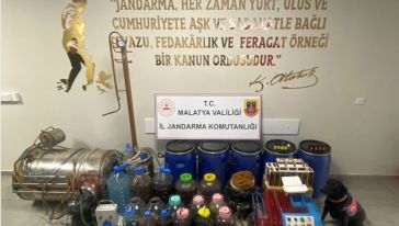 Jandarmadan Kaçak İçki İmalathanelerine Baskın